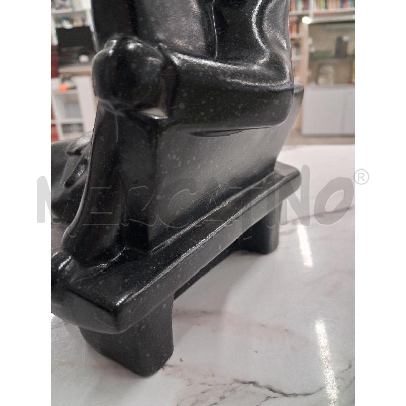 STATUINA NERA RAGAZZI CERAMICA  | Mercatino dell'Usato San giorgio del sannio 5