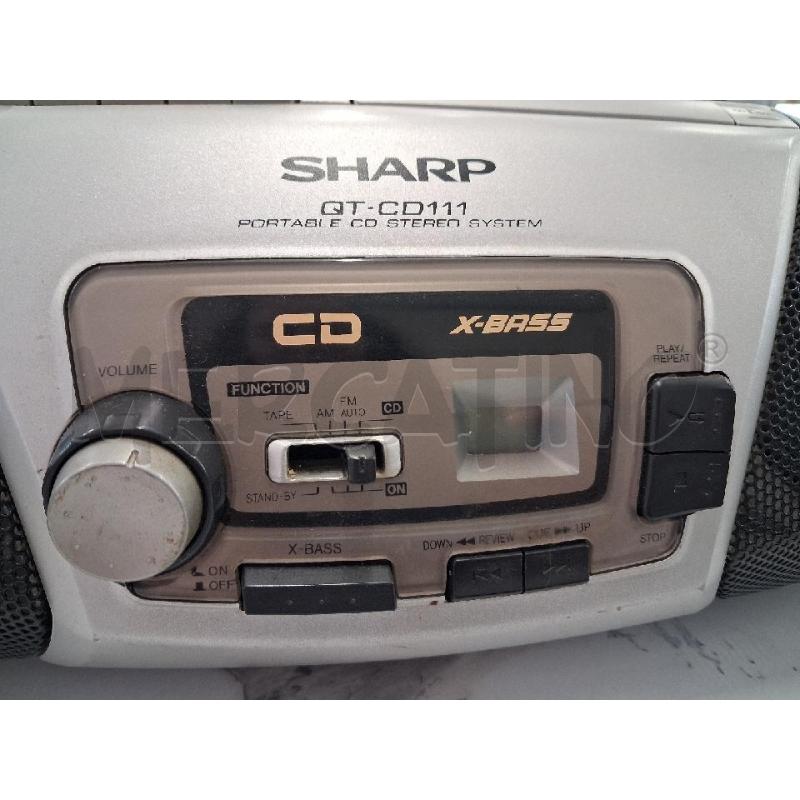 STEREO SHARP QT CD 111 PORTABLE STEROE SYSTEM | Mercatino dell'Usato San giorgio del sannio 4