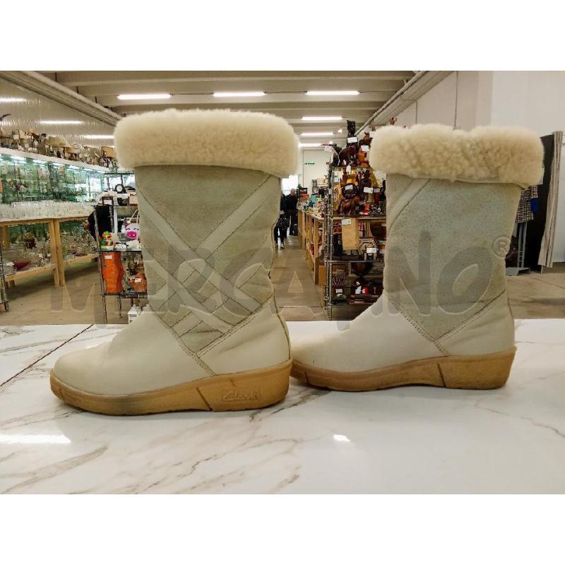 STIVALI DONNA CLARKSBEIGE DET.GRIGIO INT.PELLICCETTA | Mercatino dell'Usato San giorgio del sannio 4