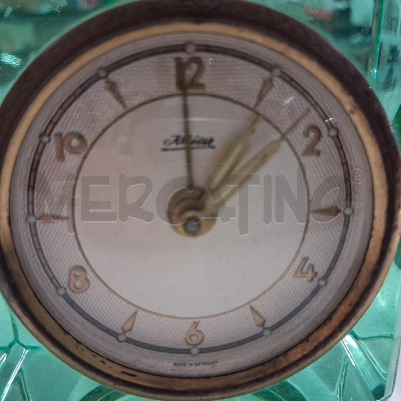 SVEGLIA VINTAGE VERDE INS DORATO  | Mercatino dell'Usato San giorgio del sannio 4
