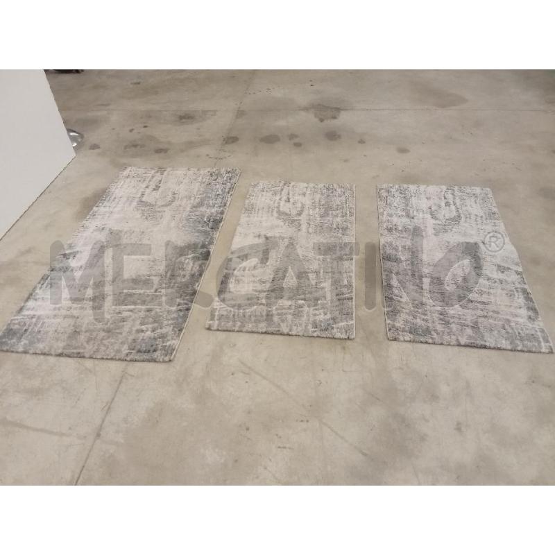 TAPPETI TRIS SCENDILETTO GRIGI MODERNI LINEA ORO  | Mercatino dell'Usato San giorgio del sannio 2
