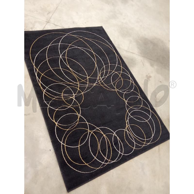 TAPPETO D'ARREDO MODERNO NERO GHIRIGORO BIANCO  | Mercatino dell'Usato San giorgio del sannio 1