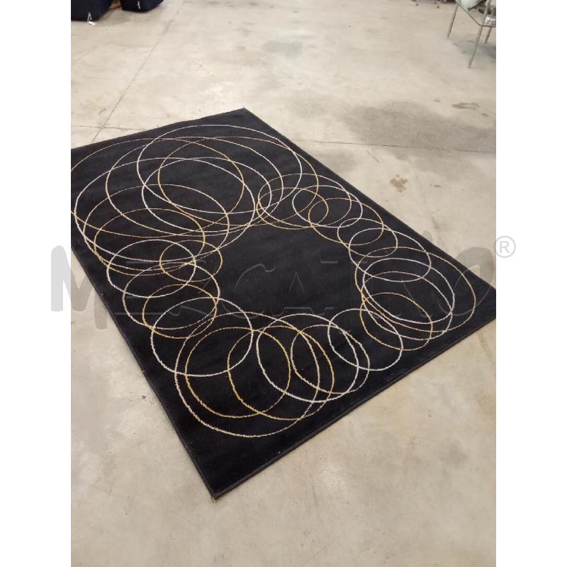 TAPPETO D'ARREDO MODERNO NERO GHIRIGORO BIANCO  | Mercatino dell'Usato San giorgio del sannio 2