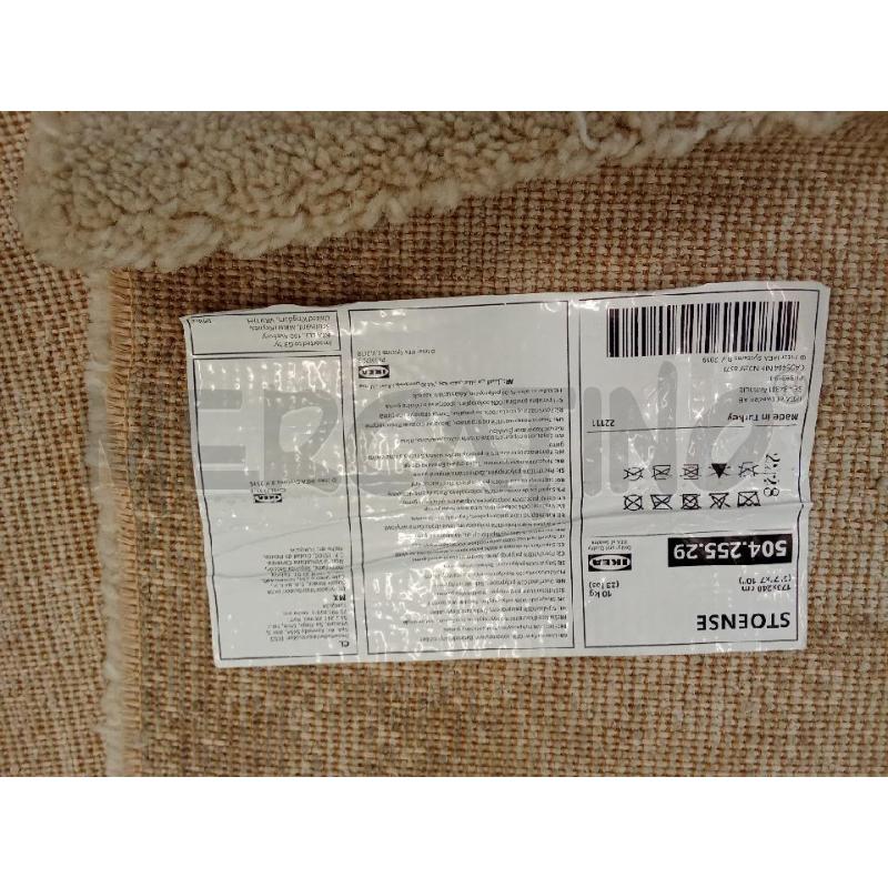 TAPPETO IKEA BEIGE PELO CORTO STOENSE 170 X 240  | Mercatino dell'Usato San giorgio del sannio 4