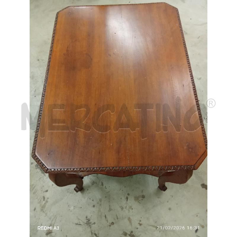 TAVOLINO MOGANO EPOCA LIBERTY  | Mercatino dell'Usato San giorgio del sannio 2