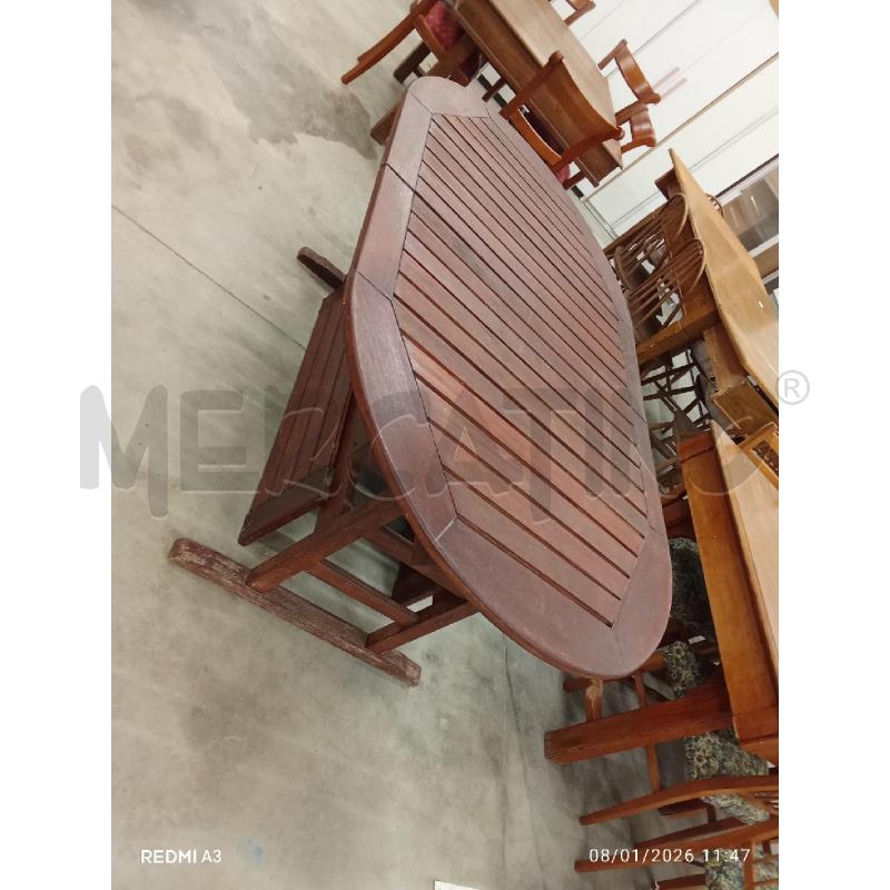 TAVOLO OVALO LEGNO ALLUNGABILE  | Mercatino dell'Usato San giorgio del sannio 1