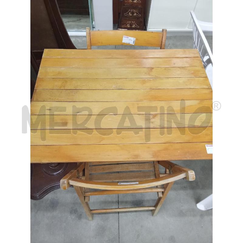 TAVOLO PIEGEHVOLE LEGNO  | Mercatino dell'Usato San giorgio del sannio 1