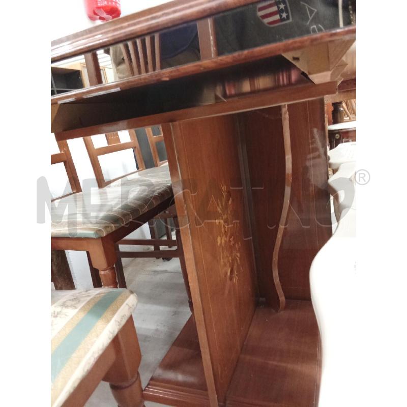 TAVOLO RETTANGOALRE + SEDIE IMPIALLICCIATO  | Mercatino dell'Usato San giorgio del sannio 2