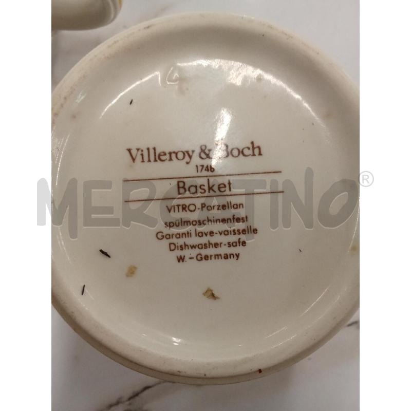 TAZZE PZ. 6 VILLEROY E BOCH BASCHET VITRO POCELLANA | Mercatino dell'Usato San giorgio del sannio 4