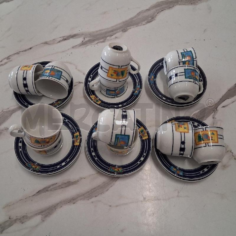 TAZZINE CERAMICA BORDO BLU WEISSESTAL 12PZ | Mercatino dell'Usato San giorgio del sannio 1
