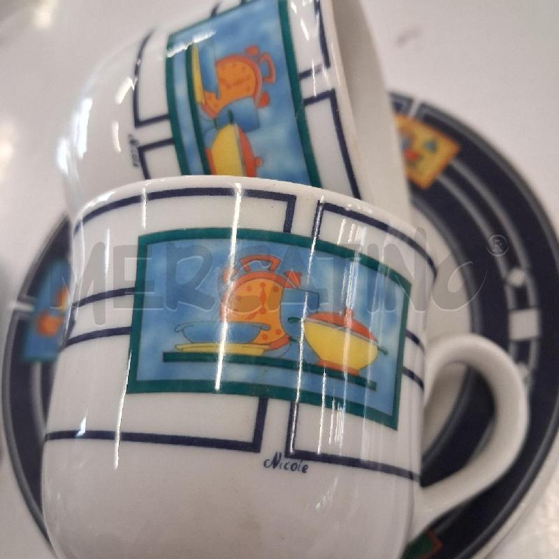 TAZZINE CERAMICA BORDO BLU WEISSESTAL 12PZ | Mercatino dell'Usato San giorgio del sannio 3