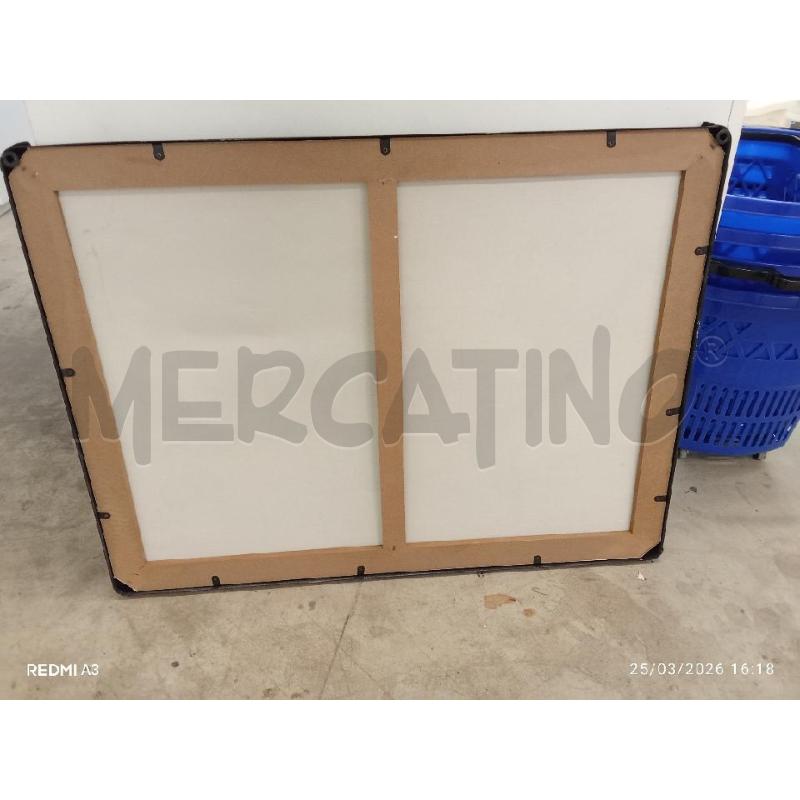 TELA CARTINA GEOGRAFICA CORNICE METALLO  | Mercatino dell'Usato San giorgio del sannio 2