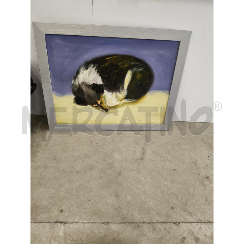 TELA CORNICE GRIGIA A. MASTRONUNZIO CANE  | Mercatino dell'Usato San giorgio del sannio 1