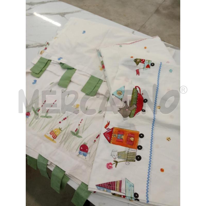 TENDE BIANCHE ANELLI VERDI AZZURRI DISEGNI ANIMALI  | Mercatino dell'Usato San giorgio del sannio 1