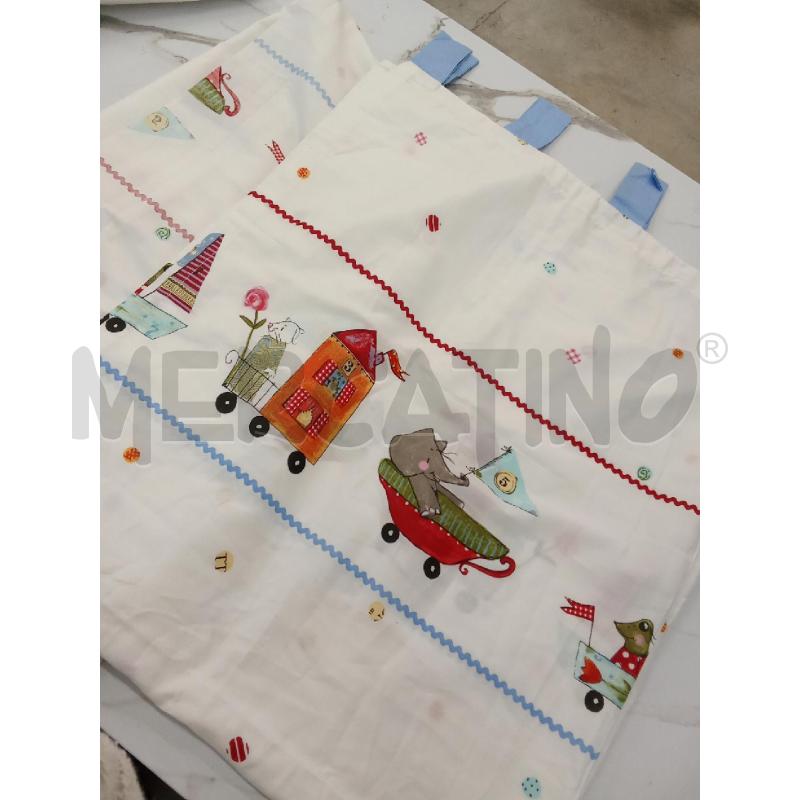 TENDE BIANCHE ANELLI VERDI AZZURRI DISEGNI ANIMALI  | Mercatino dell'Usato San giorgio del sannio 3