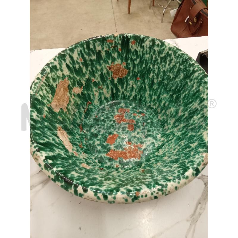 TERRAGLIA SMALTO VERDE BIANCO  | Mercatino dell'Usato San giorgio del sannio 2