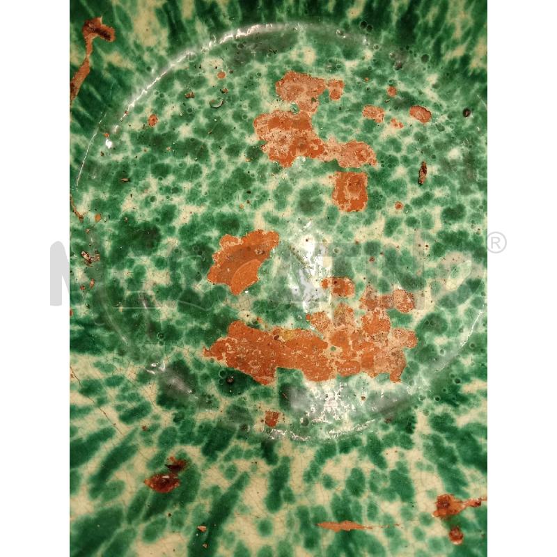 TERRAGLIA SMALTO VERDE BIANCO  | Mercatino dell'Usato San giorgio del sannio 3