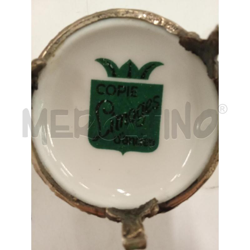 TETE A TETE LIMOGES + VASSOIO MANICI ARGENTATI FIORI  | Mercatino dell'Usato San giorgio del sannio 5