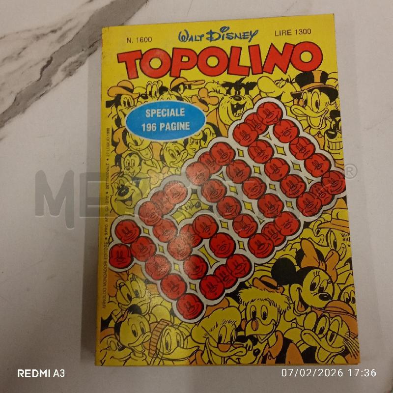TOPOLINO 1986 SPECIALE 196 PAG | Mercatino dell'Usato San giorgio del sannio 1