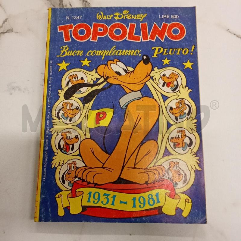 TOPOLINO BUON COMPLEANNO PLUTO  | Mercatino dell'Usato San giorgio del sannio 1