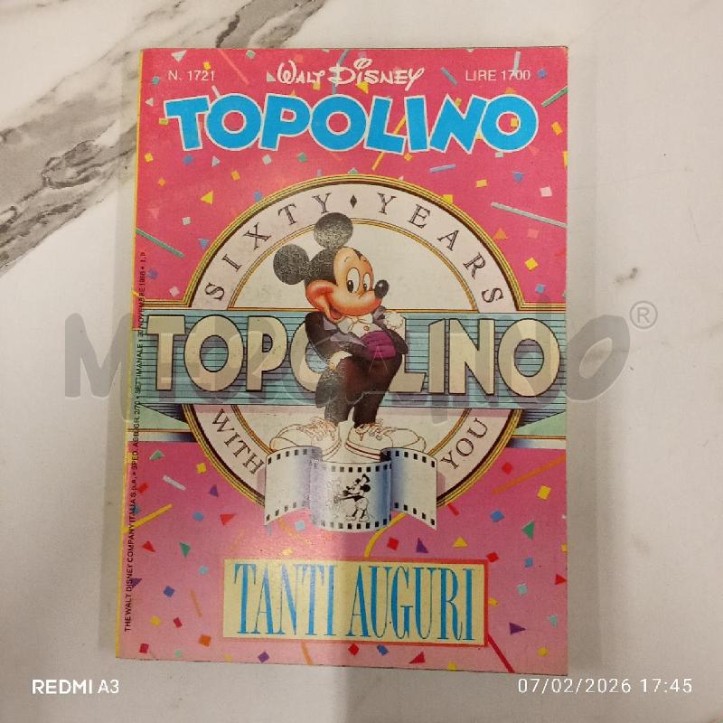 TOPOLINO TANTI AUGURI 1988 | Mercatino dell'Usato San giorgio del sannio 1