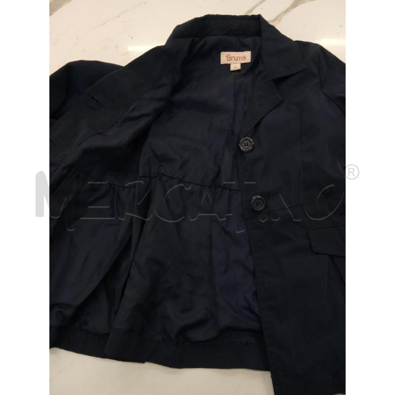 TRENCH BAMBINA BLU SCURO TASCHE CINTURA VITA BRUMS | Mercatino dell'Usato San giorgio del sannio 3