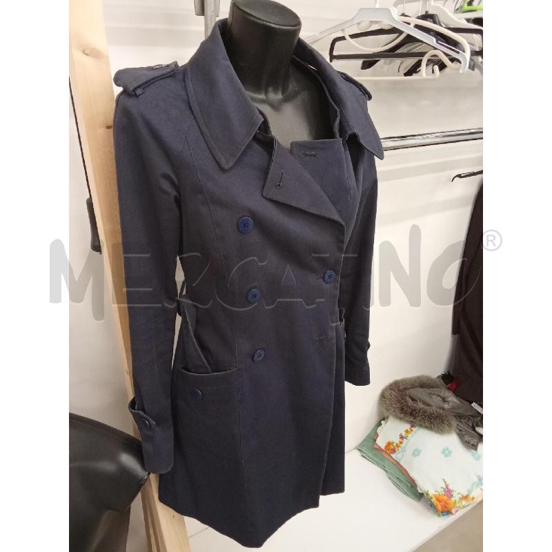TRENCH DONAN BLU PINKO BOTTONI DOPPIO PETTO | Mercatino dell'Usato San giorgio del sannio 3
