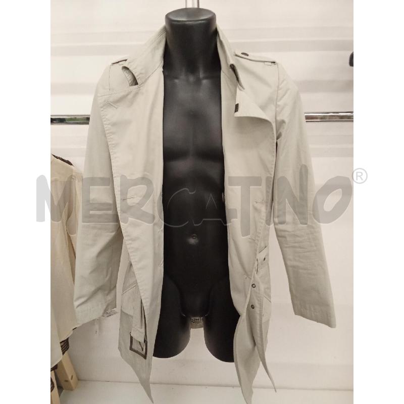 TRENCH DONNA UOMO GRIGIO CHIARO RARE INCOME BOTTONI NERI | Mercatino dell'Usato San giorgio del sannio 3