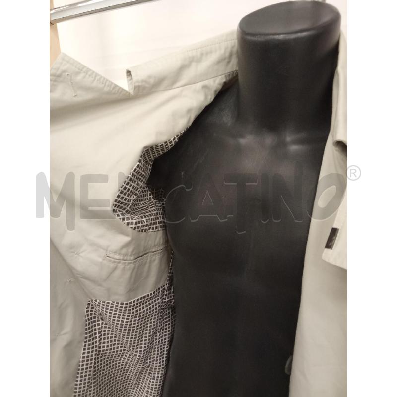 TRENCH DONNA UOMO GRIGIO CHIARO RARE INCOME BOTTONI NERI | Mercatino dell'Usato San giorgio del sannio 4