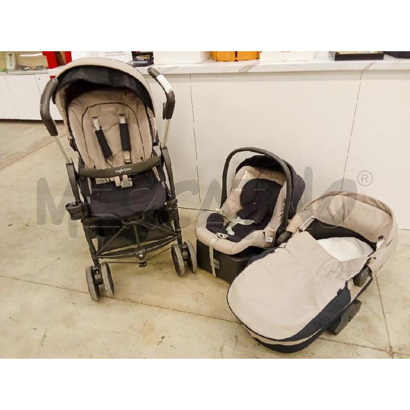 TRIO INGLESINA ZIPPY PRO TORTORA GRIGIO  | Mercatino dell'Usato San giorgio del sannio 1