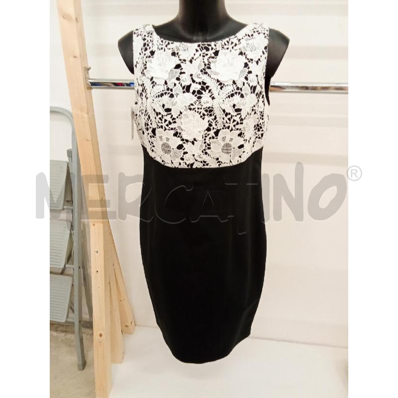 TUBINO DONNA NERO PIZZO BIANCO LUISA SPAGNOLI SCOLLO DIETRO | Mercatino dell'Usato San giorgio del sannio 1