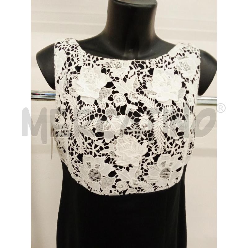 TUBINO DONNA NERO PIZZO BIANCO LUISA SPAGNOLI SCOLLO DIETRO | Mercatino dell'Usato San giorgio del sannio 2