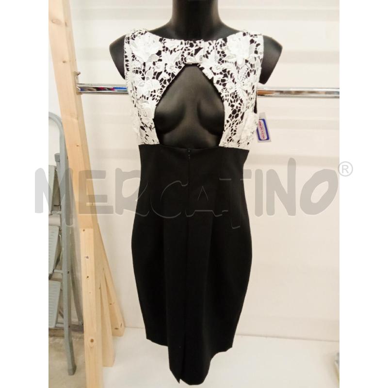 TUBINO DONNA NERO PIZZO BIANCO LUISA SPAGNOLI SCOLLO DIETRO | Mercatino dell'Usato San giorgio del sannio 4