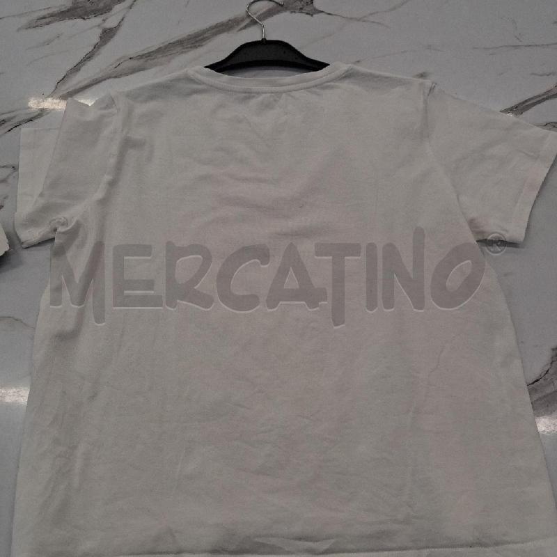 T SHIRT DONNA BIANCA LOGO ROSA STRASS SPARSI  | Mercatino dell'Usato San giorgio del sannio 4