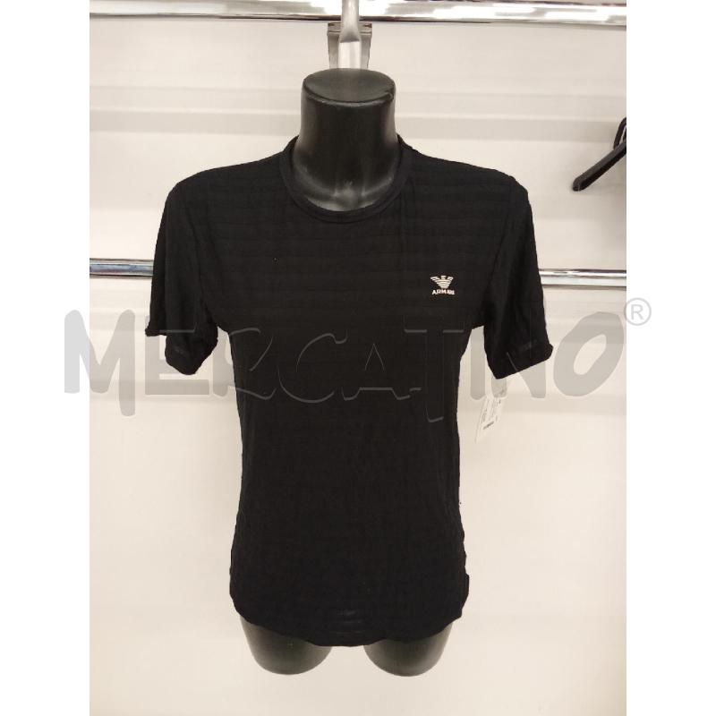 T SHIRT DONNA NERA RIGHE ARMANI XL  | Mercatino dell'Usato San giorgio del sannio 1