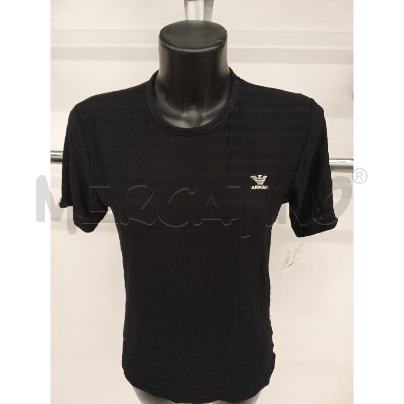 T SHIRT DONNA NERA RIGHE ARMANI XL  | Mercatino dell'Usato San giorgio del sannio 2