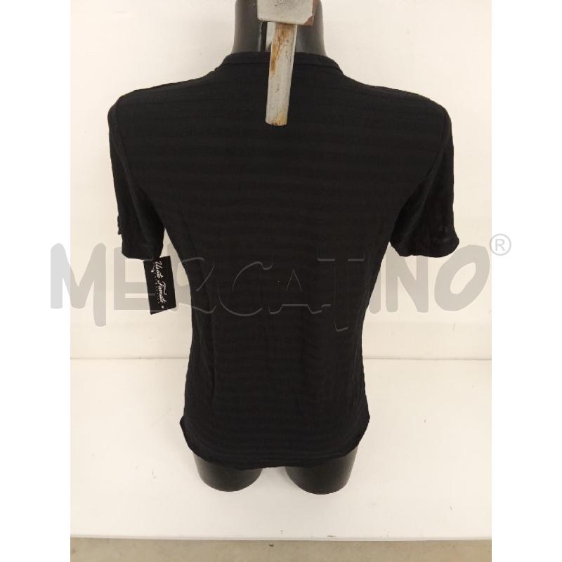 T SHIRT DONNA NERA RIGHE ARMANI XL  | Mercatino dell'Usato San giorgio del sannio 3