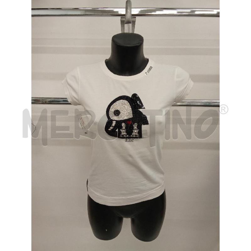 T SHIRT DONNA PINKO SKELENIMALS BIANCA STRASS NERI DISEGNO | Mercatino dell'Usato San giorgio del sannio 1