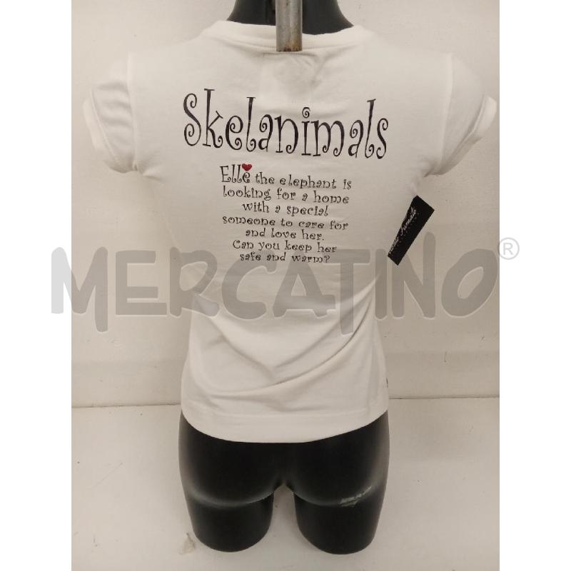 T SHIRT DONNA PINKO SKELENIMALS BIANCA STRASS NERI DISEGNO | Mercatino dell'Usato San giorgio del sannio 3