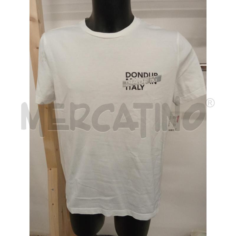 T SHIRT UOMO BIANCA DONDUP | Mercatino dell'Usato San giorgio del sannio 1
