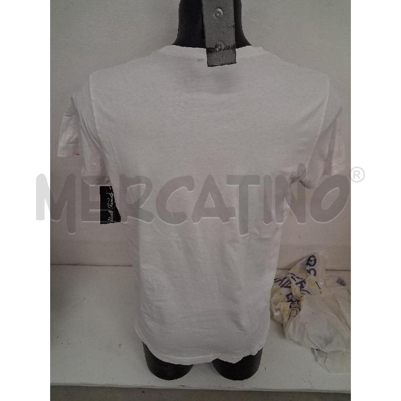 T SHIRT UOMO BIANCA LOGO CENTRALE ETICHETTA ROSSA SCESA  | Mercatino dell'Usato San giorgio del sannio 3