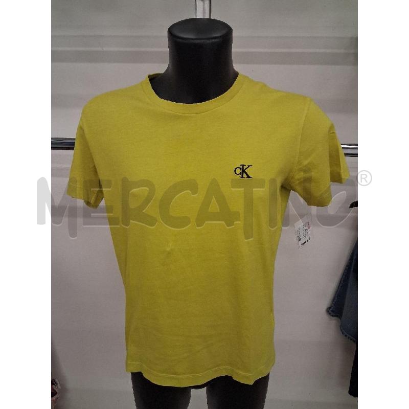 T SHIRT UOMO VERDE LIME CK  | Mercatino dell'Usato San giorgio del sannio 1