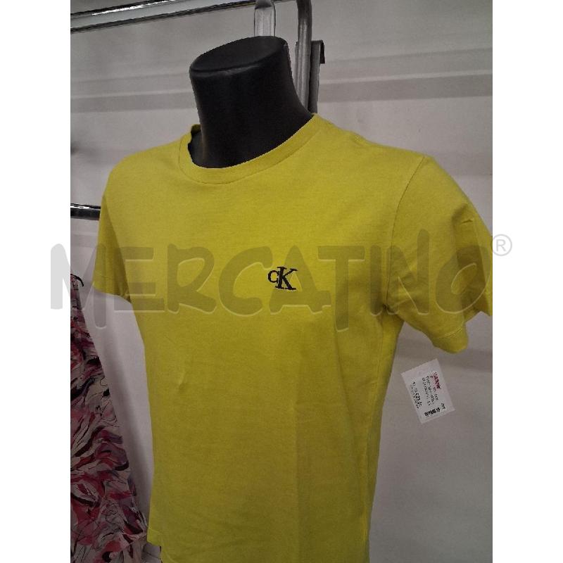T SHIRT UOMO VERDE LIME CK  | Mercatino dell'Usato San giorgio del sannio 2