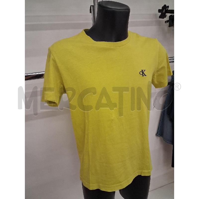 T SHIRT UOMO VERDE LIME CK  | Mercatino dell'Usato San giorgio del sannio 4