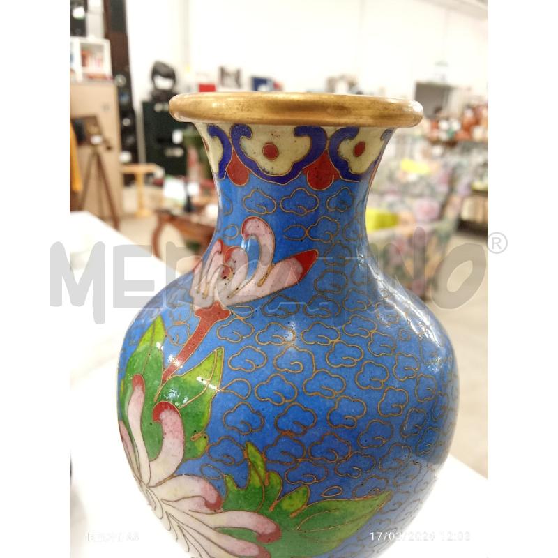 VASETTI COPPIA CLOISONNÈ  | Mercatino dell'Usato San giorgio del sannio 3