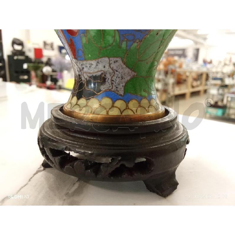 VASETTI COPPIA CLOISONNÈ  | Mercatino dell'Usato San giorgio del sannio 4