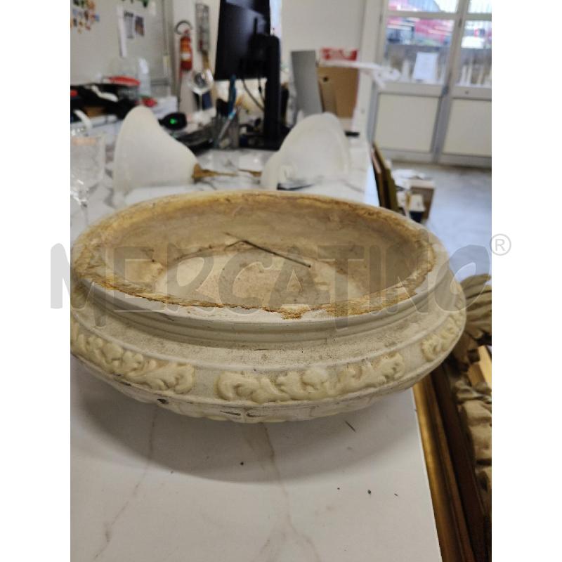 VASO BASSO TERRACOTTA LAVORATO  | Mercatino dell'Usato San giorgio del sannio 2