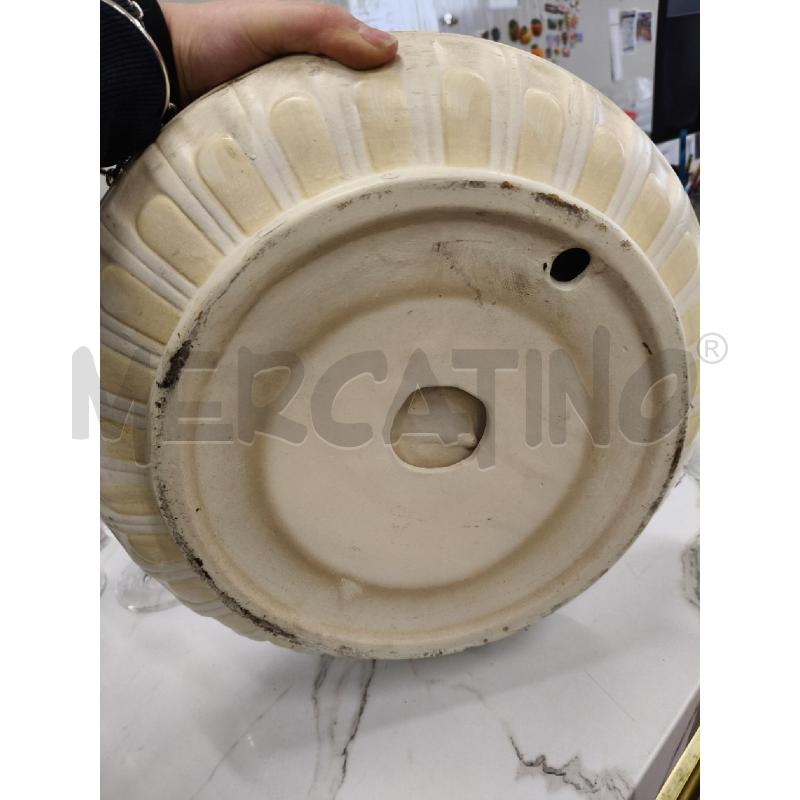 VASO BASSO TERRACOTTA LAVORATO  | Mercatino dell'Usato San giorgio del sannio 3