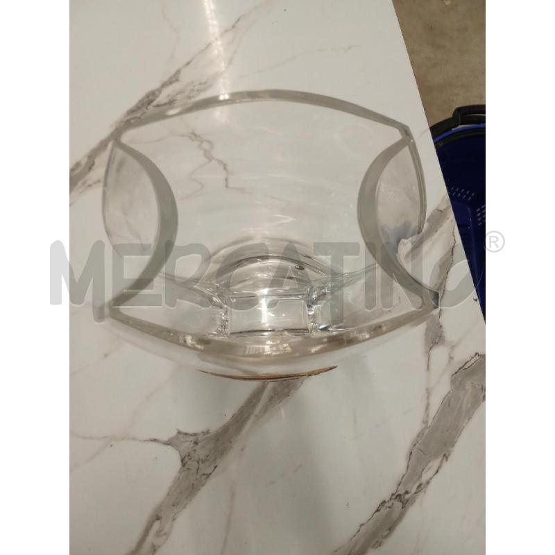 VASO CRISTALLO APPLICAZIONE ARGENTATA  | Mercatino dell'Usato San giorgio del sannio 3