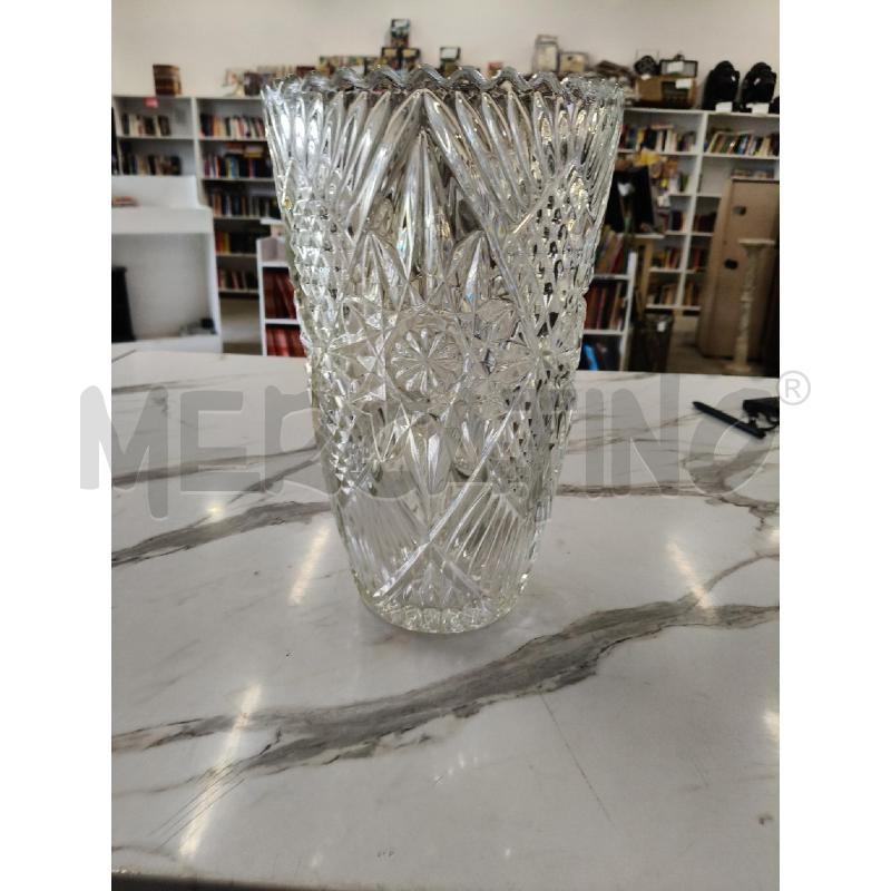 VASO CRISTALLO LAVORATO  | Mercatino dell'Usato San giorgio del sannio 1